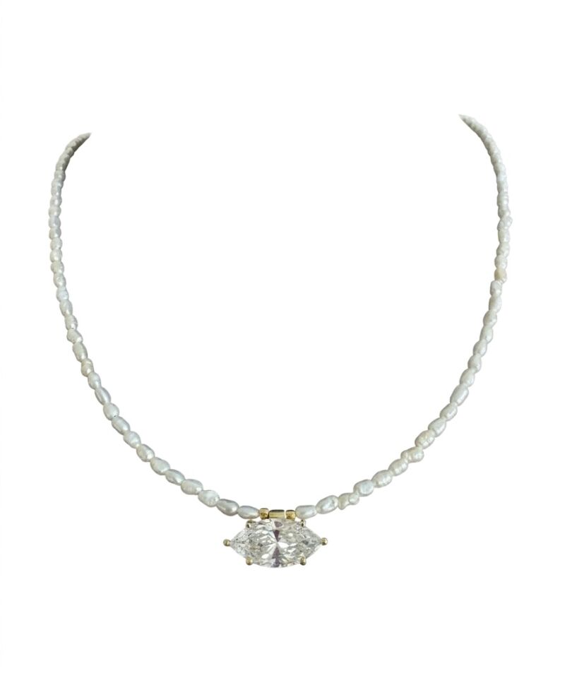 BAROK İNCİLİ KRİSTAL KOLYE