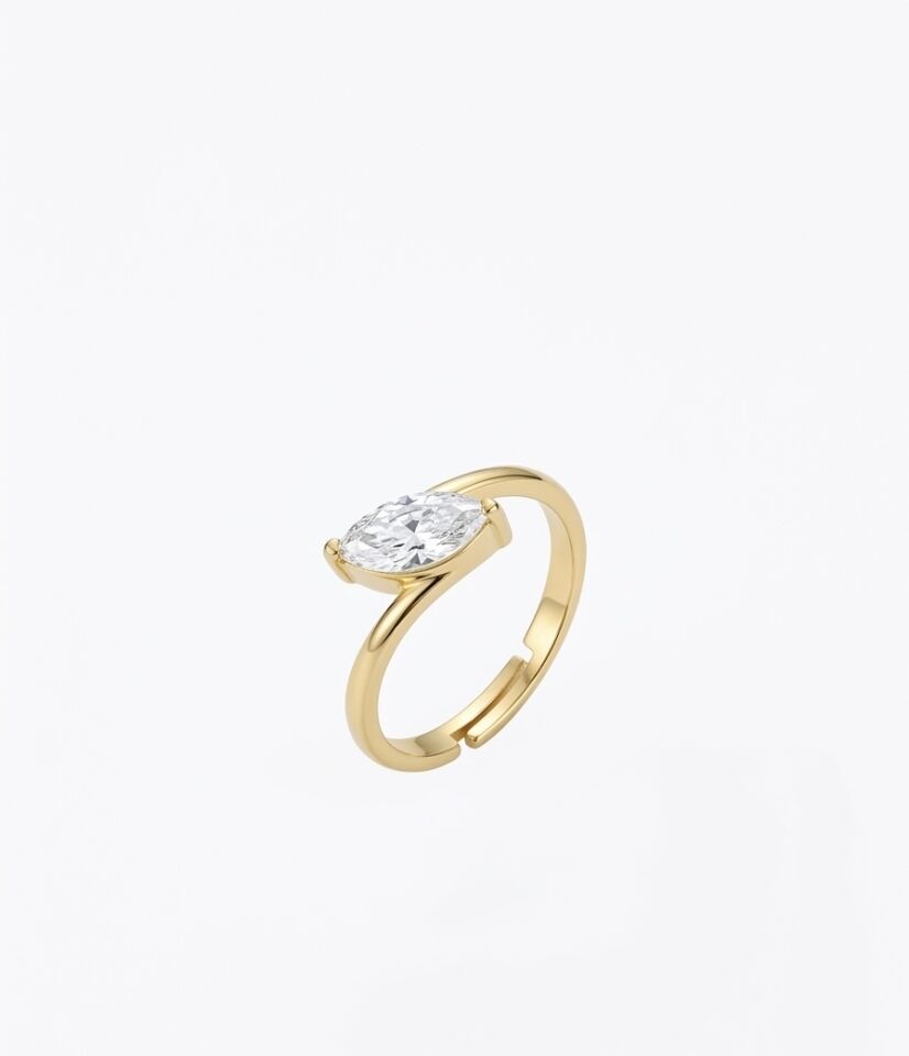 OVAL MARKİZ GOLD YÜZÜK